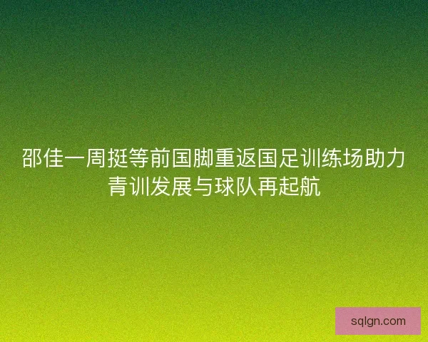 邵佳一周挺等前国脚重返国足训练场助力青训发展与球队再起航 邵佳一周挺等前国脚重返国足训练场助力青训发展与球队再起航